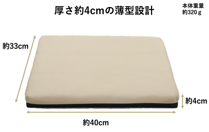 B-AIR® すわり～な【33×40×4㎝（ブルー）】